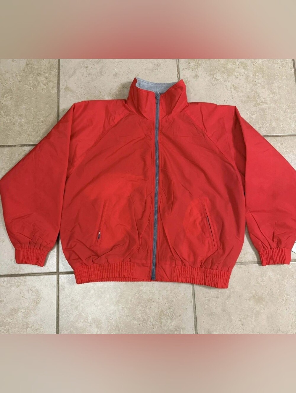 VTG Cold Storage Red Windbreaker Jacket Mens 3XL BIG MANS Vintage 3X